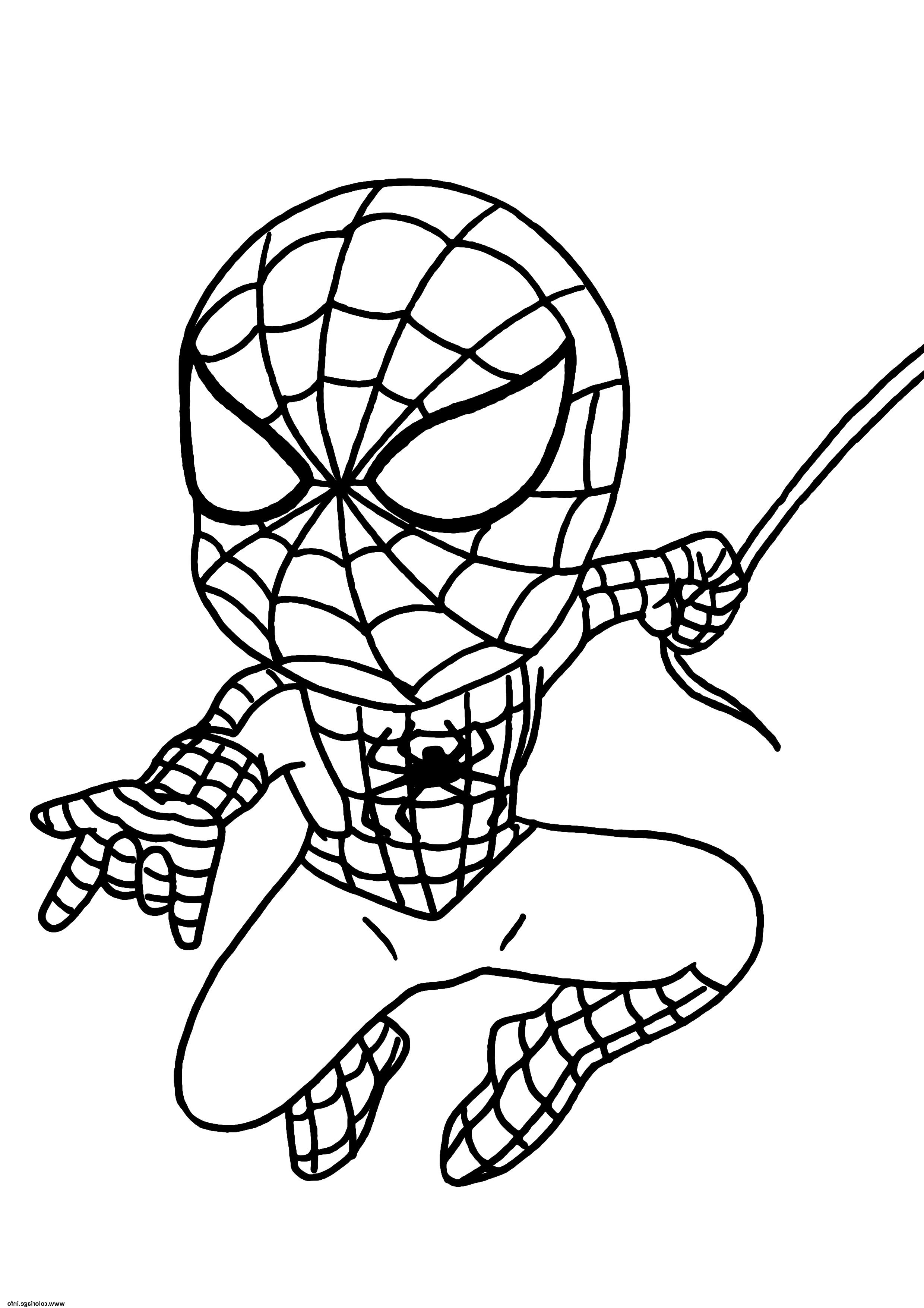 mini spider man 2017 figurine coloriage
