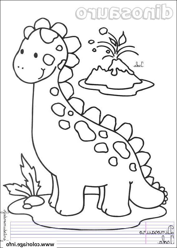 dessin dinosaure facile