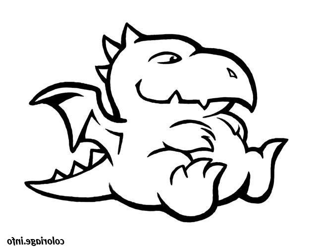 bebe dragon coloriage dessin 7095