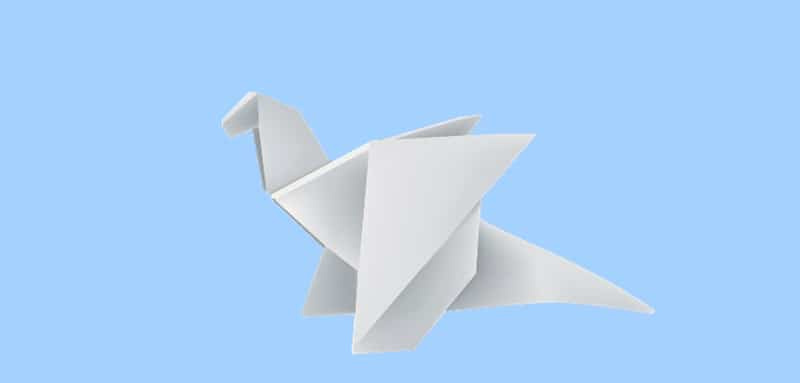 origami dragon facile