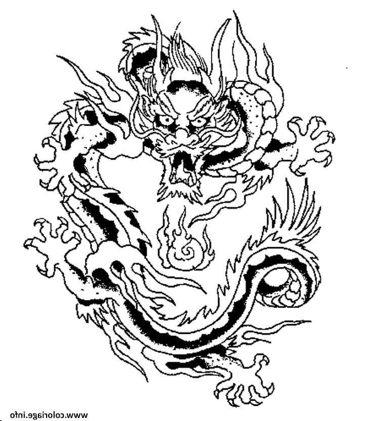 dragon chinois 6 coloriage