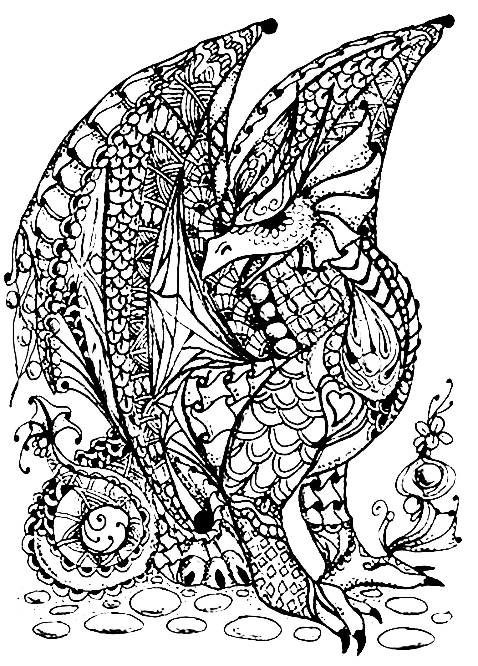 image=chevaliers et dragons coloriage gratuit dragon plexe 1