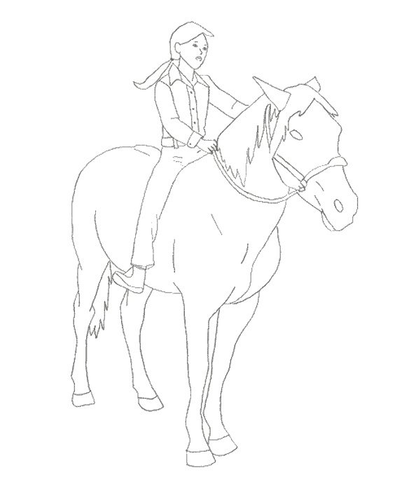 dessin d equitation