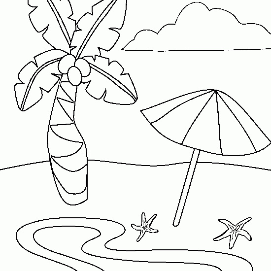 palmier parasol plage ete vacances