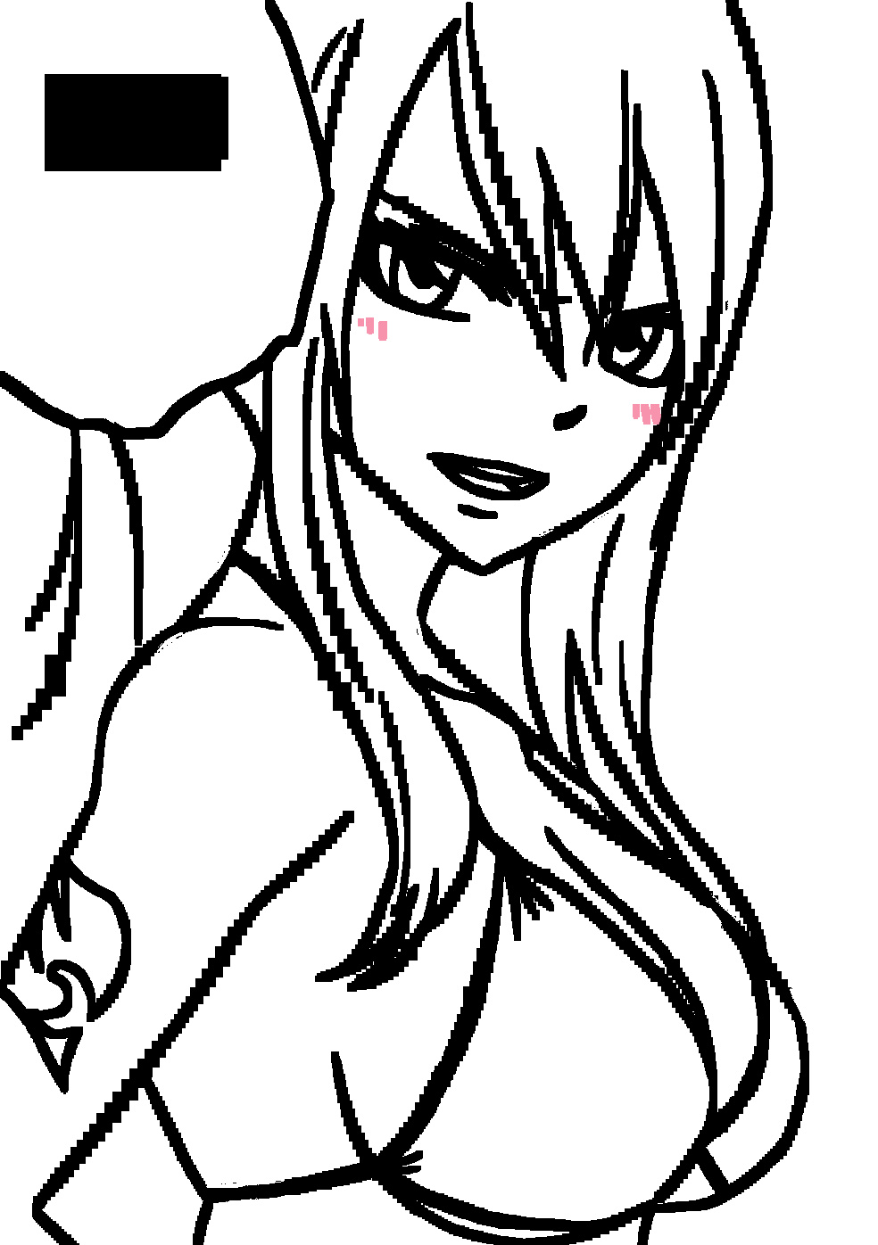 Erza Fairy Tail Lineart