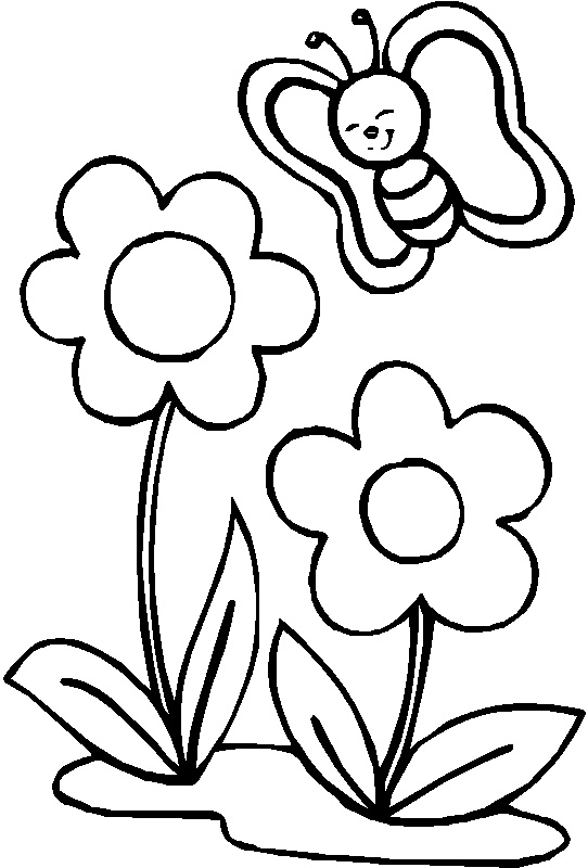 dessin de fleure a colorier
