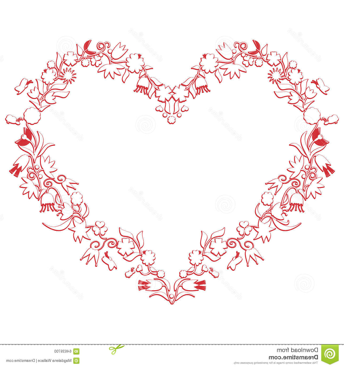 illustration stock forme de coeur d amour de jour de valentines avec le dessin d image