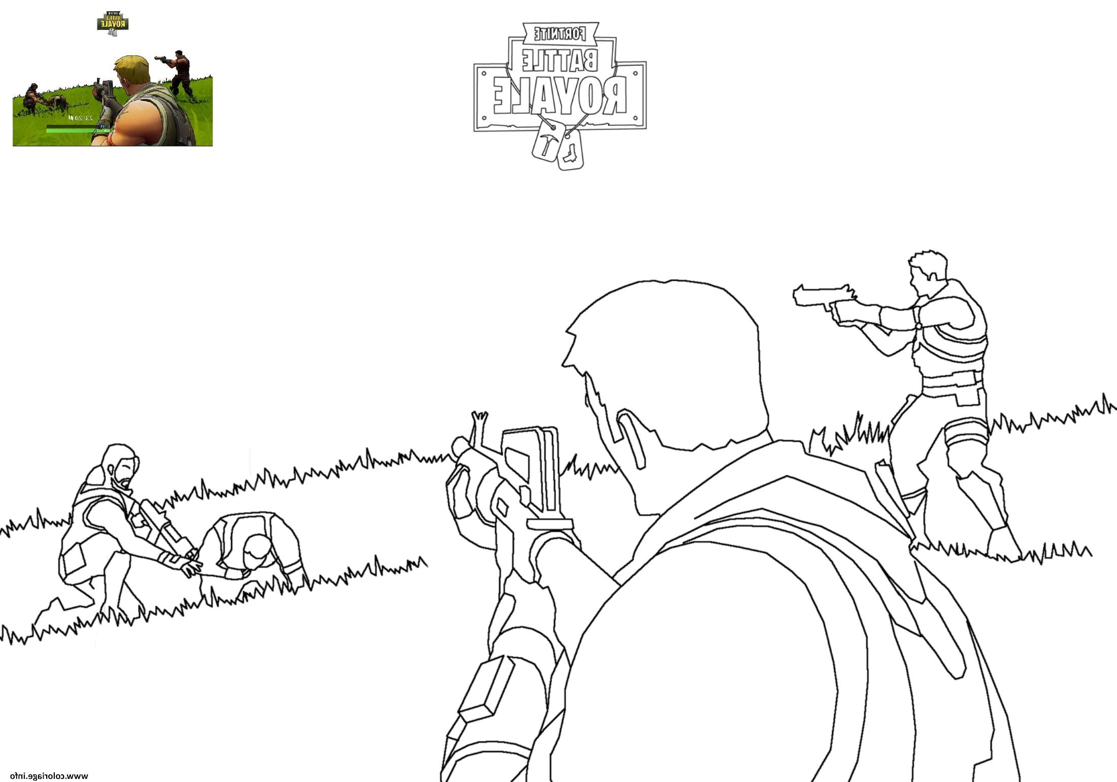 fortnite battle royale 2 coloriage dessin