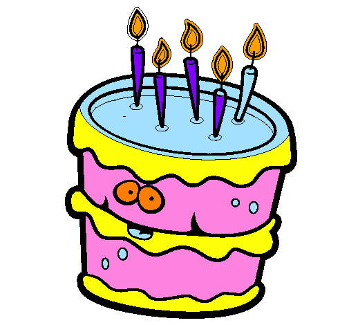 gâteau d anniversaire 2 colorie par ophelie