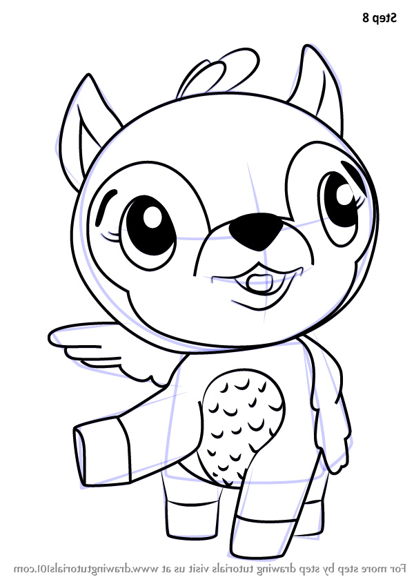 how to draw deeraloo from hatchimals