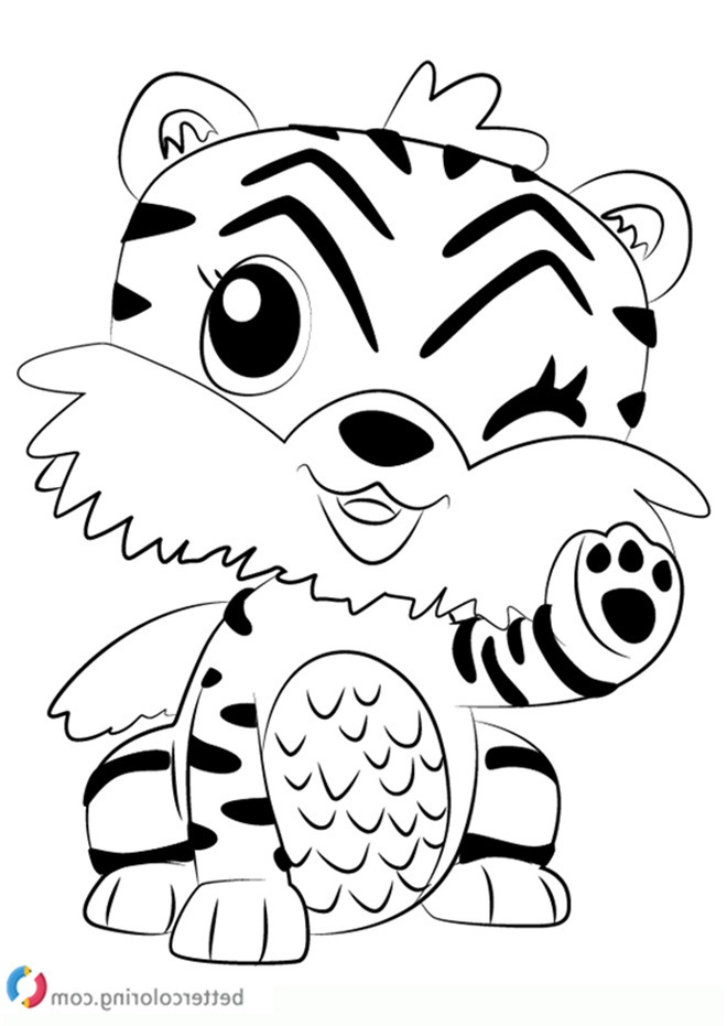 tigrette from hatchimals coloring pages