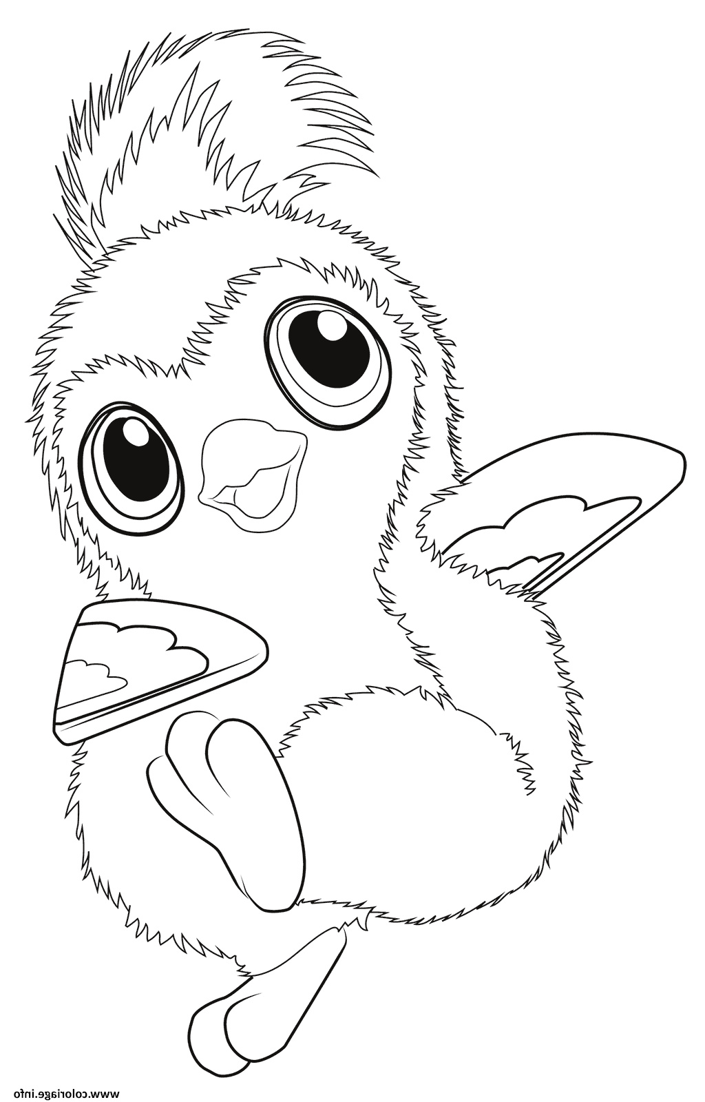 cute pengualas from hatchimals coloriage