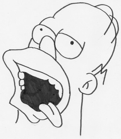Dessin Homer Simpson