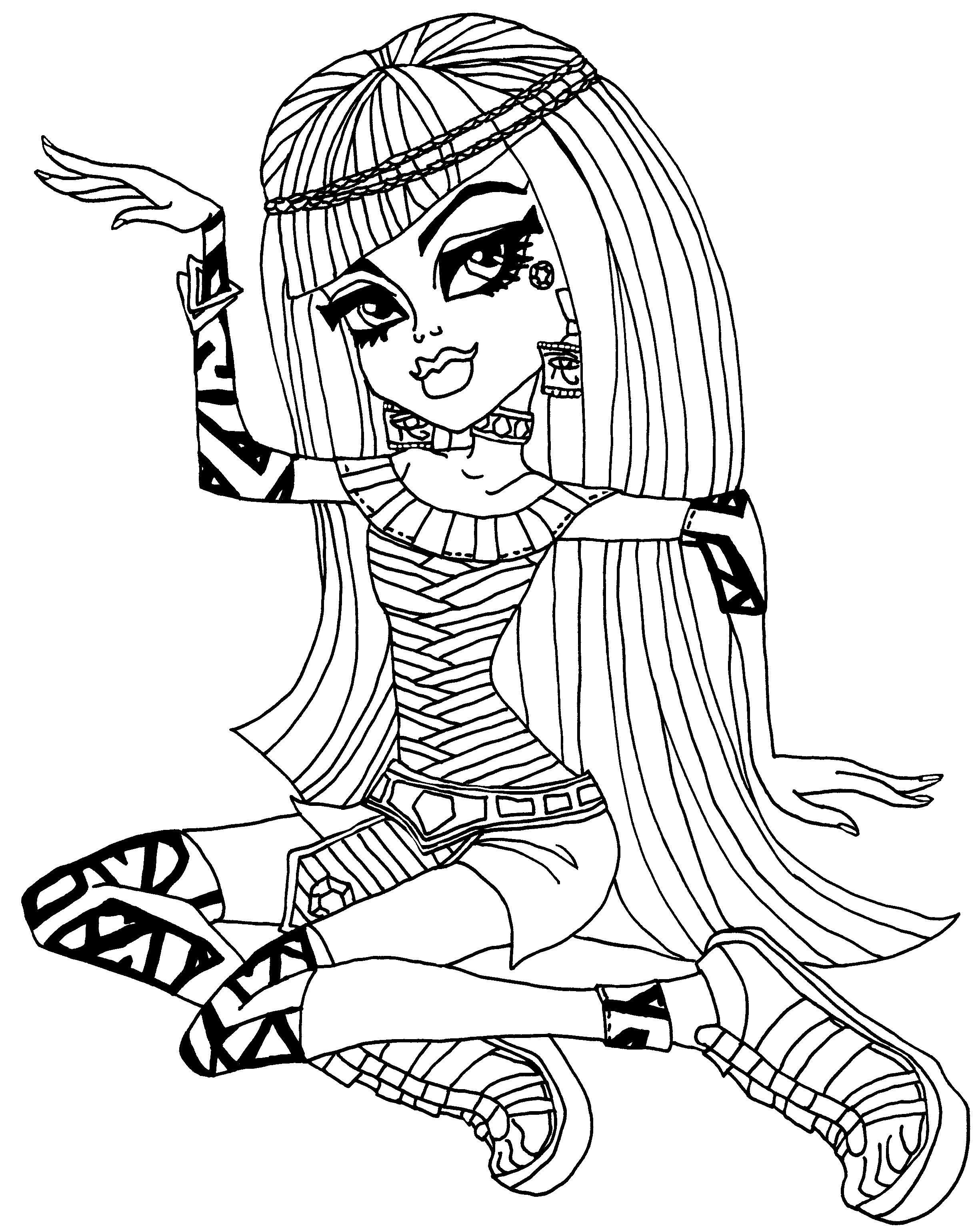 monster high cleo coloriage a imprimer