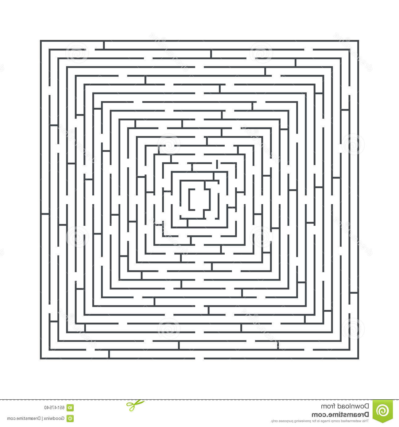 illustration stock jeu ducatif de labyrinthe difficile et long sous forme de place image