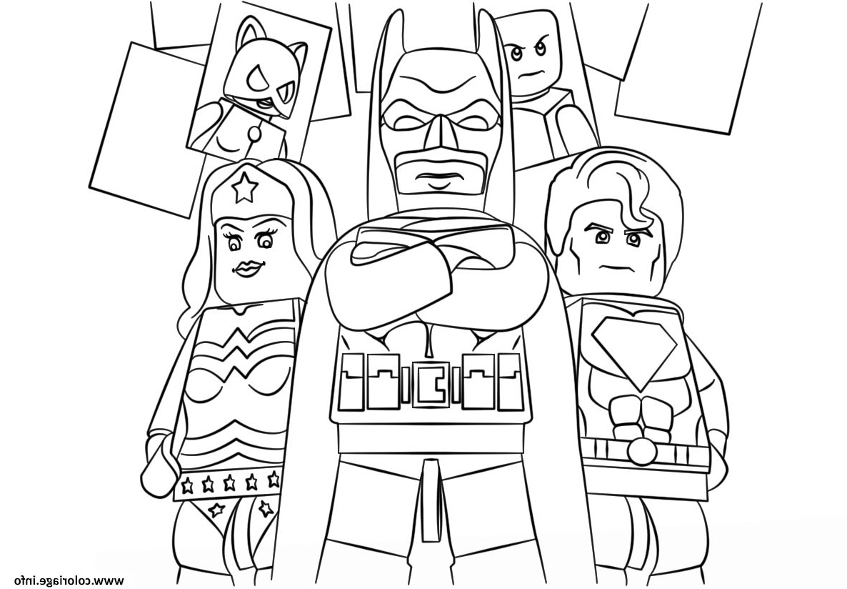 lego super heroes batman coloriage
