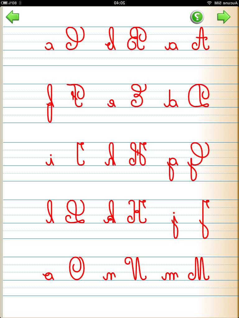 alphabet majuscule et minuscule