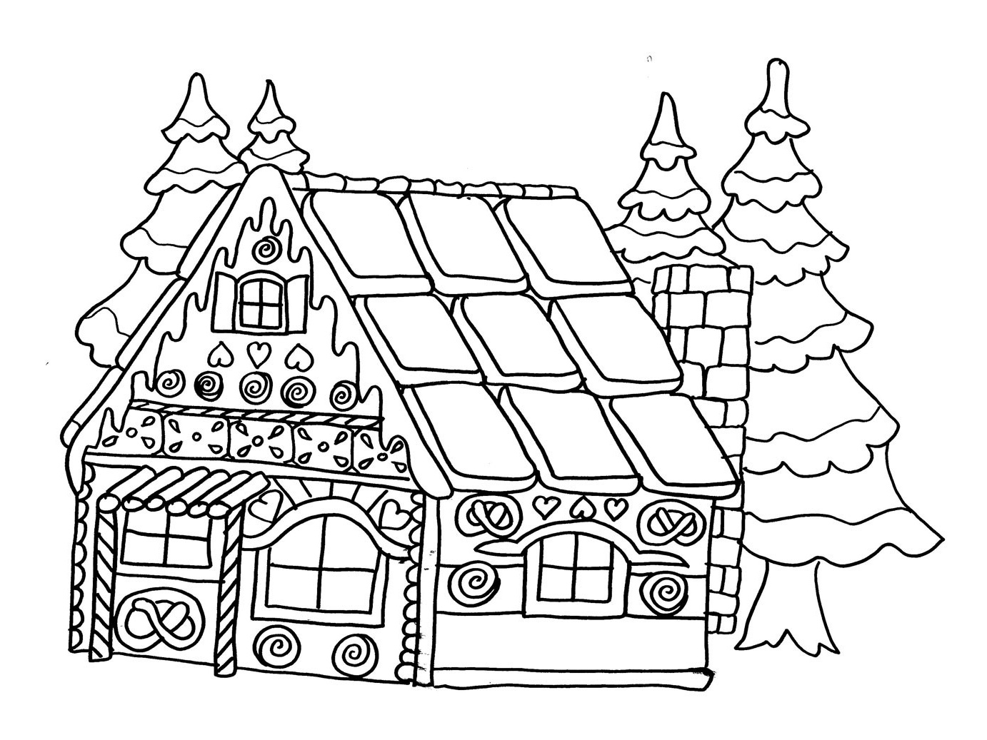 31 dessins de coloriage maison imprimer avec coloriage maison et coloriage de maison moderne 13 1382x1037px coloriage de maison moderne