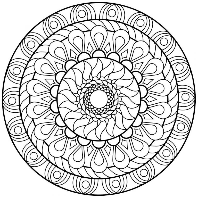 Mandala A Colorier Inspirant Collection Mandala Coloring Pages