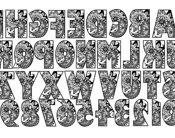 mandala alphabet