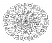 mandala main oriental de fatma coloriage dessin