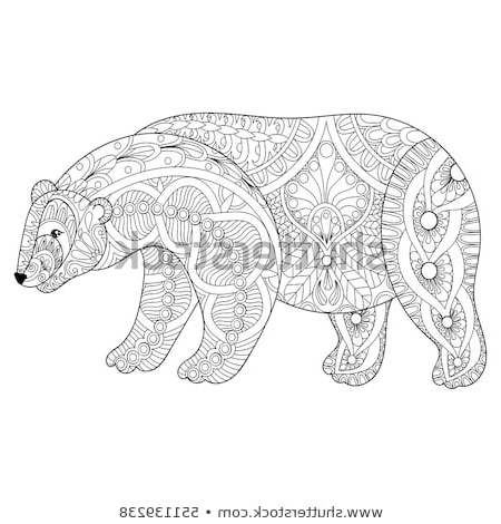 stock vector hand drawing unicorn for adult anti stress coloring pages artistic fairy tale magic animal in