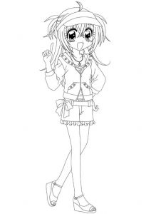 Manga Fille Kawaii Dessin Inspirant Image Coloriage Kilari