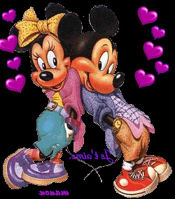 Mickey et Minnie amoureux
