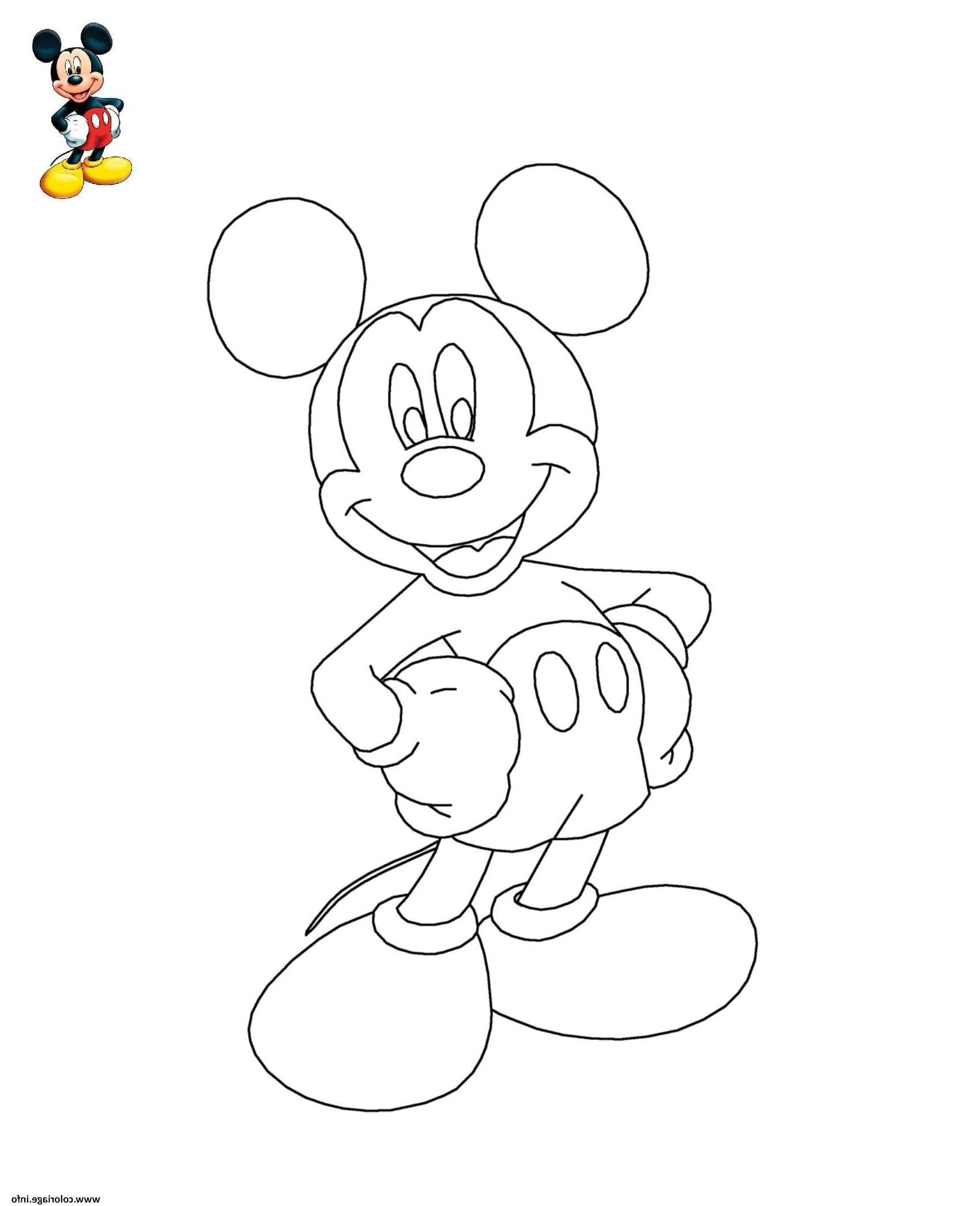 mickey mouse disney coloriage