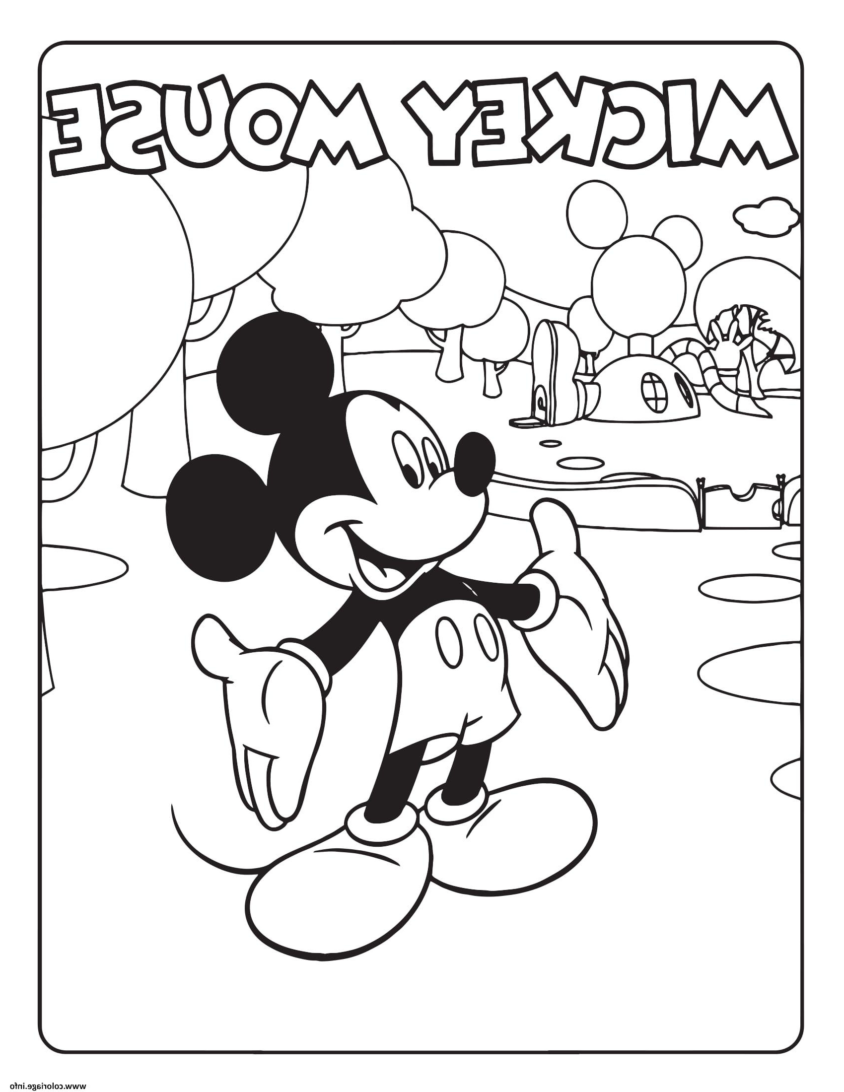 mickey mouse coloriage