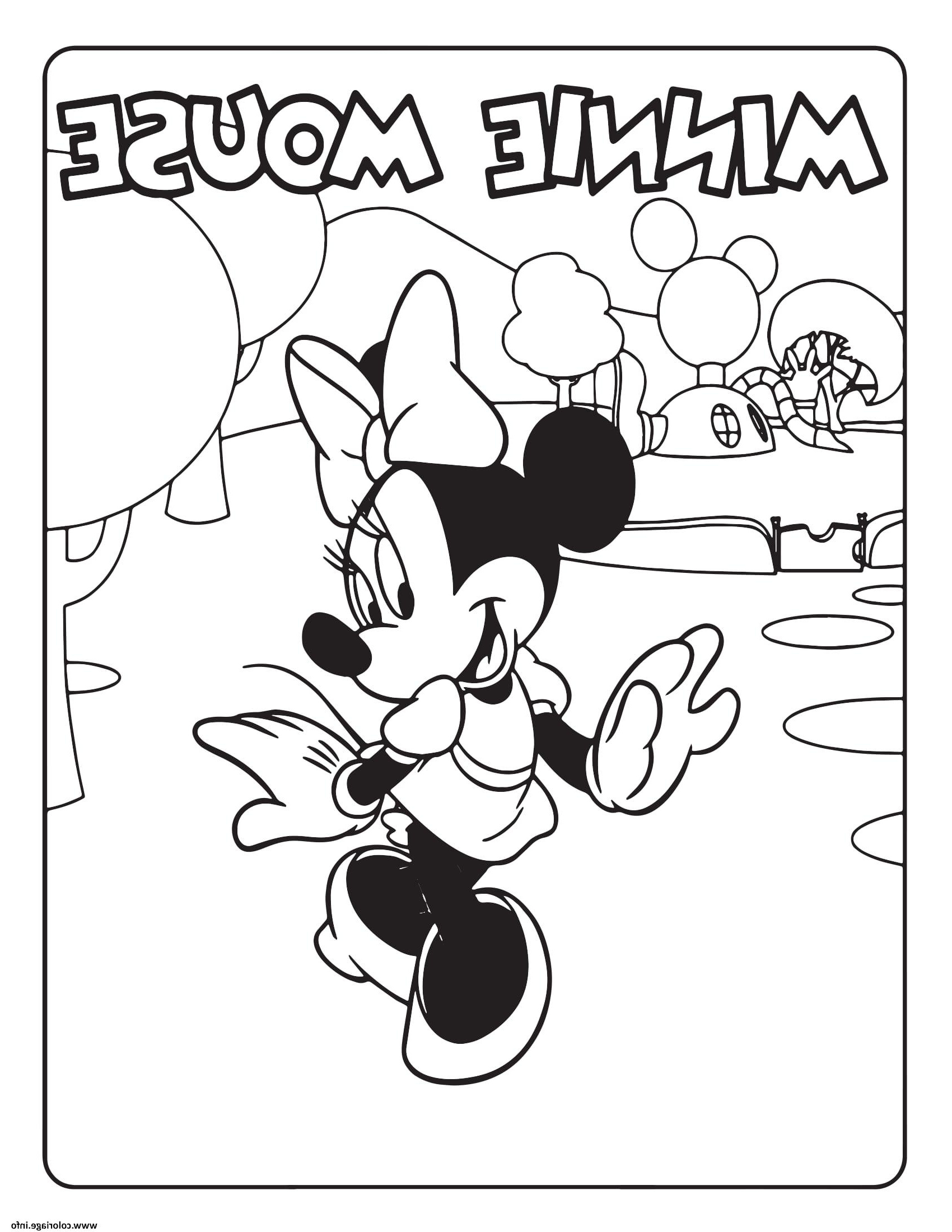 minnie mouse coloriage