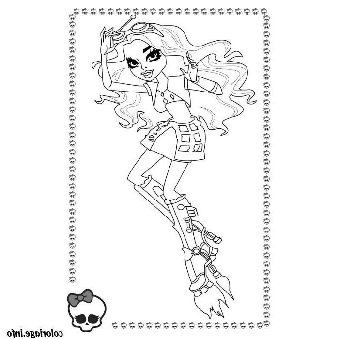 monster high robecca steam coloriage 663