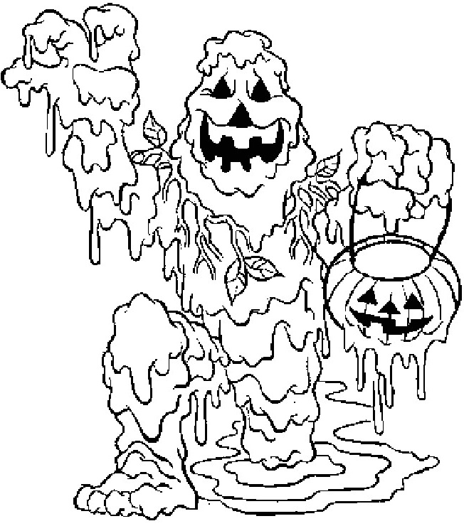 coloriage de halloween qui fait peur dessins de monstres colorier