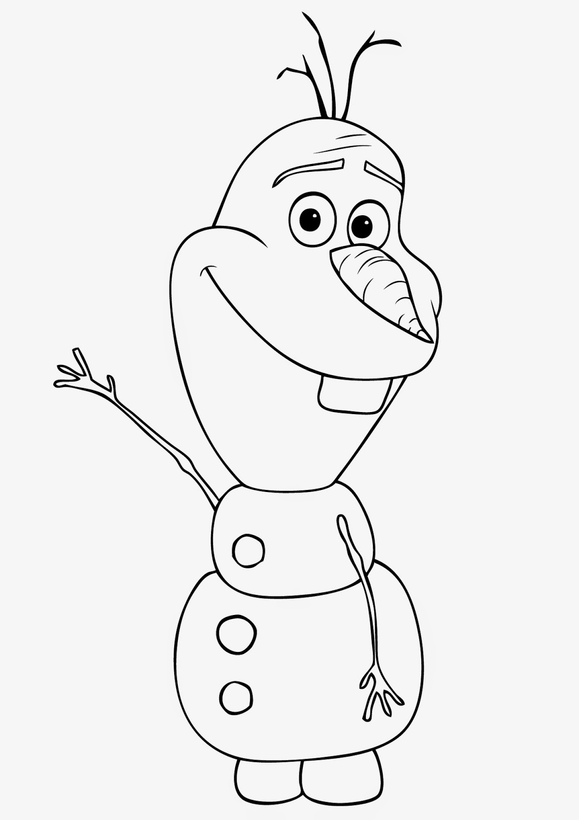 frozens olaf coloring pages