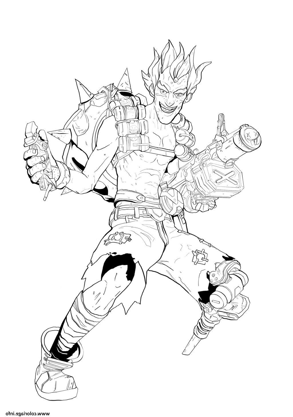 overwatch chacal heros de defense coloriage dessin