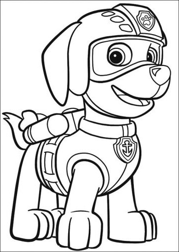 desenhos para pintar patrulha canina