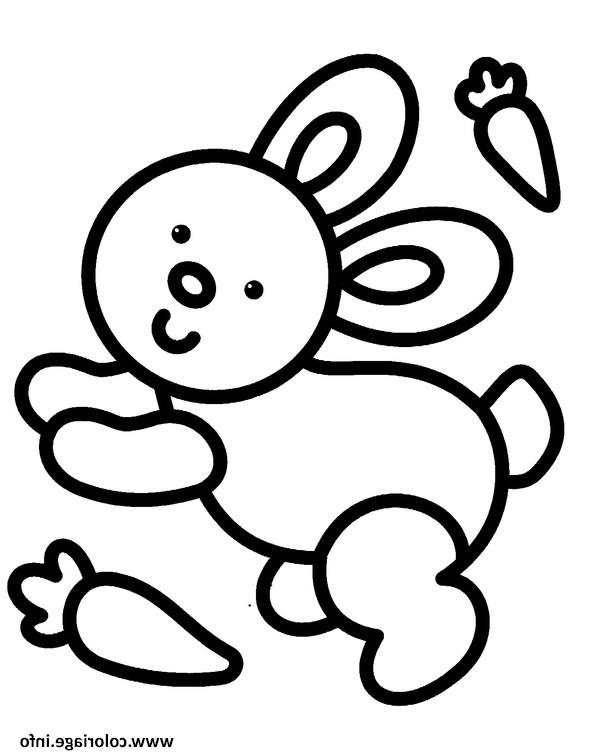facile lapin maternelle enfant coloriage dessin