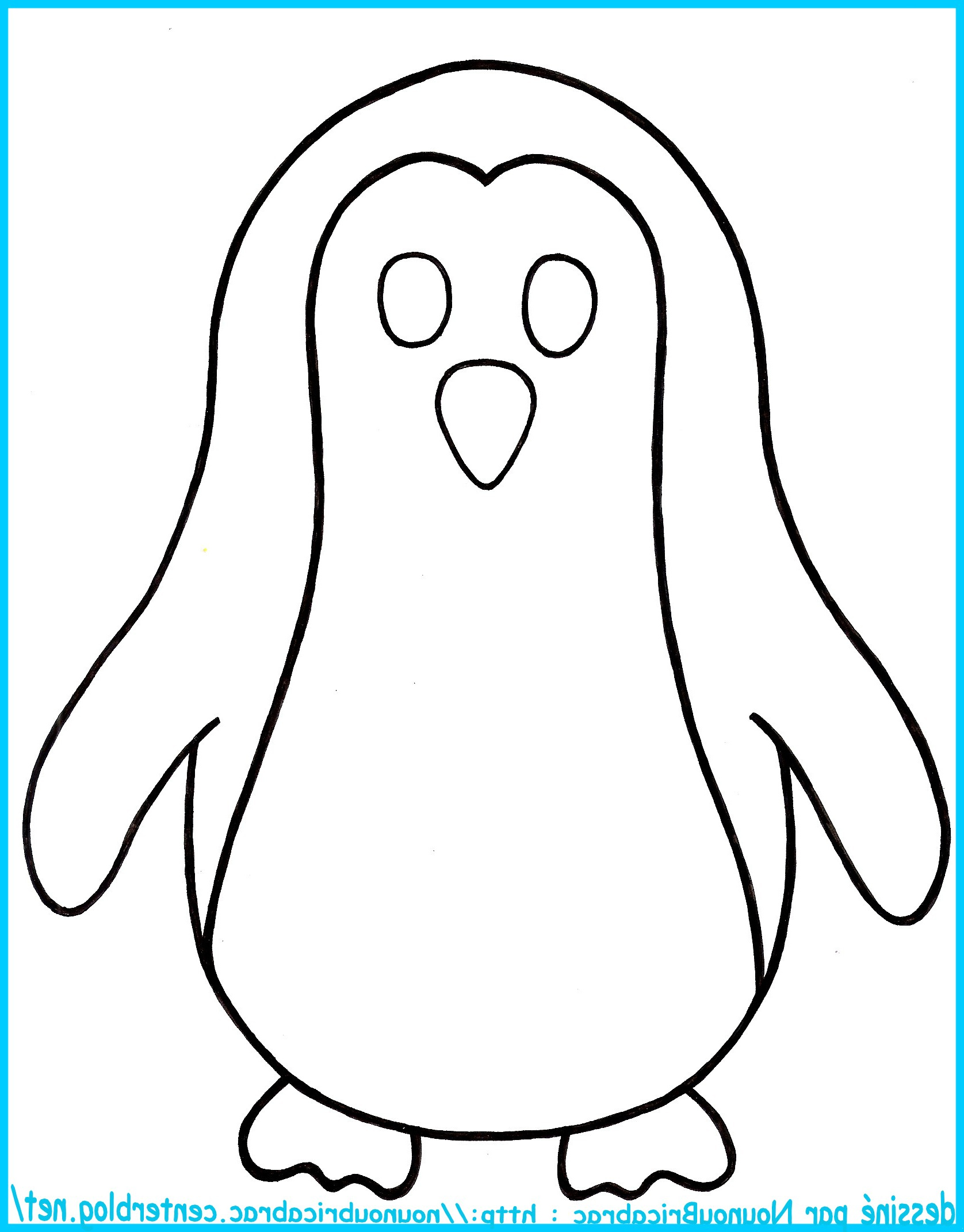 dessin pingouin gratuit imprimer