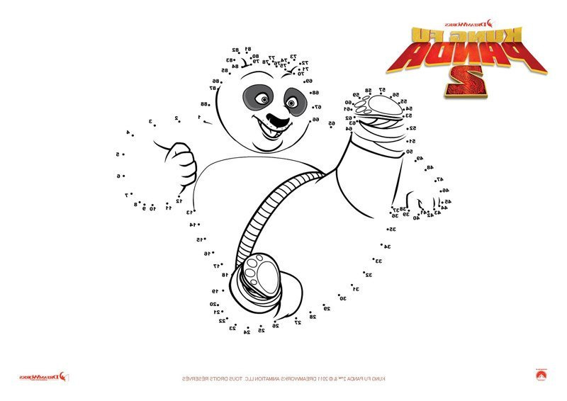 Jeu Kung Fu Panda 2 relier les points de Po