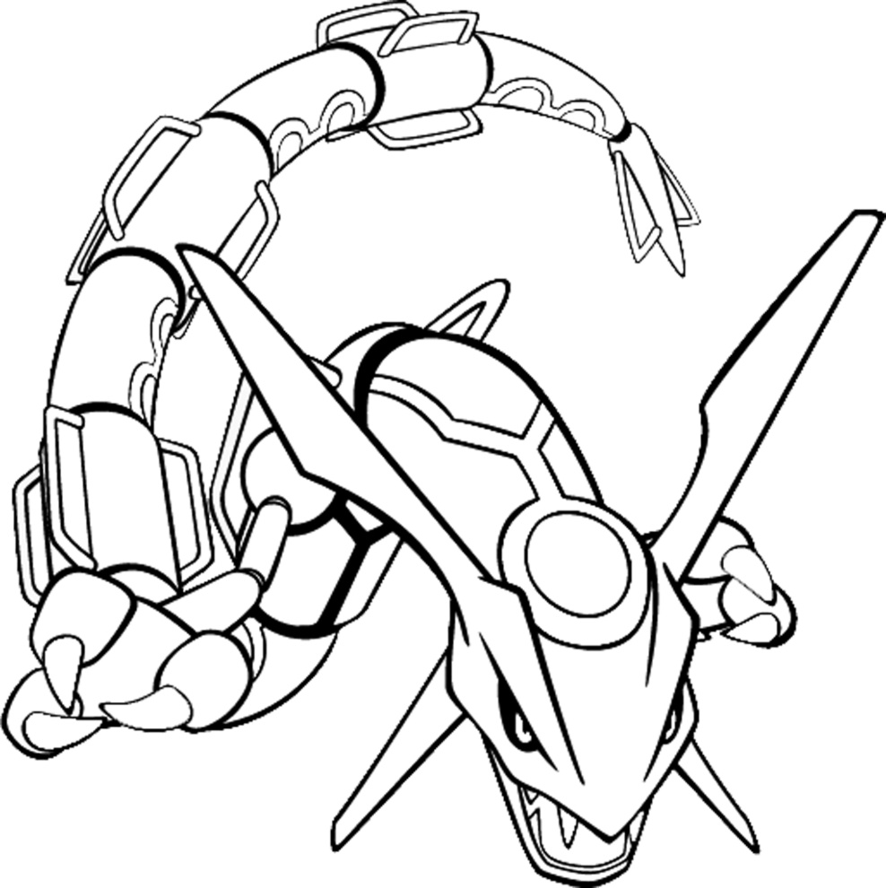 coloriage rayquaza pokemon