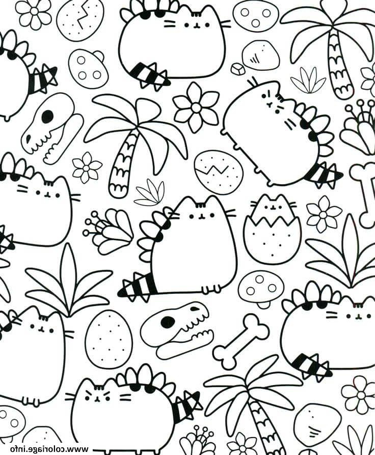 pusheen therapy for adults coloriage dessin
