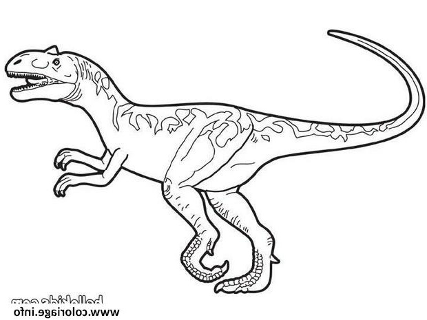 world raptor dinosaure coloriage