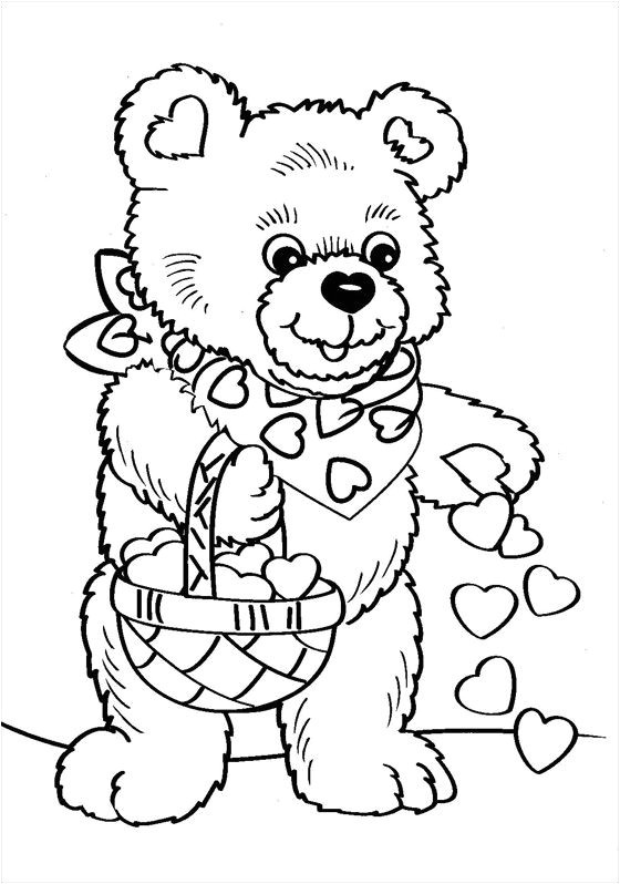 site de coloriage a imprimer gratuit ours avec coeur coloriage a colorier