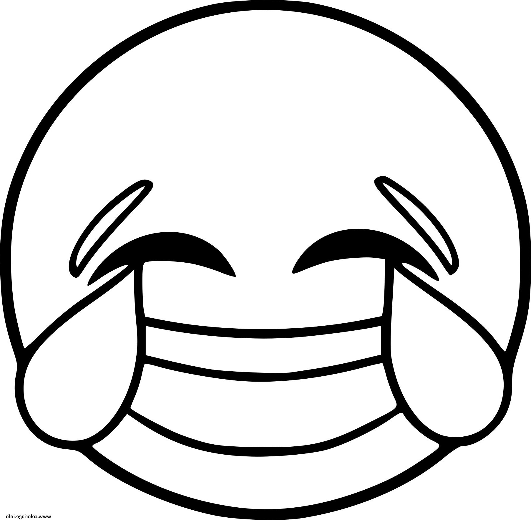 smiley emoji rire coloriage dessin