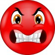 stock illustration angry smiley emoticon
