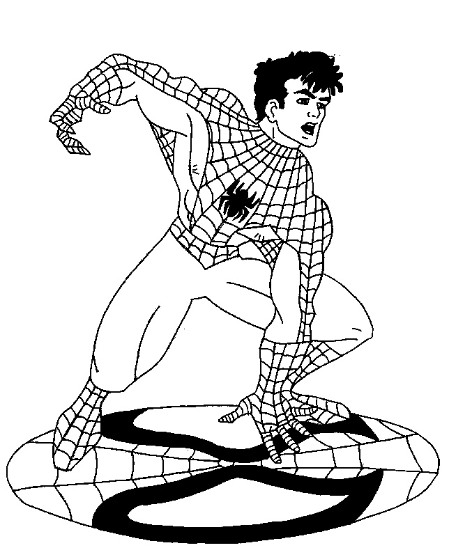coloriage en ligne spiderman
