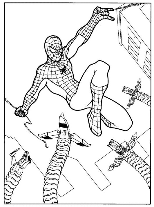rub coloriage spiderman