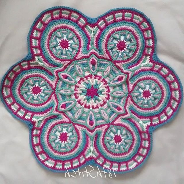 78th stitch crochet mandala overlay