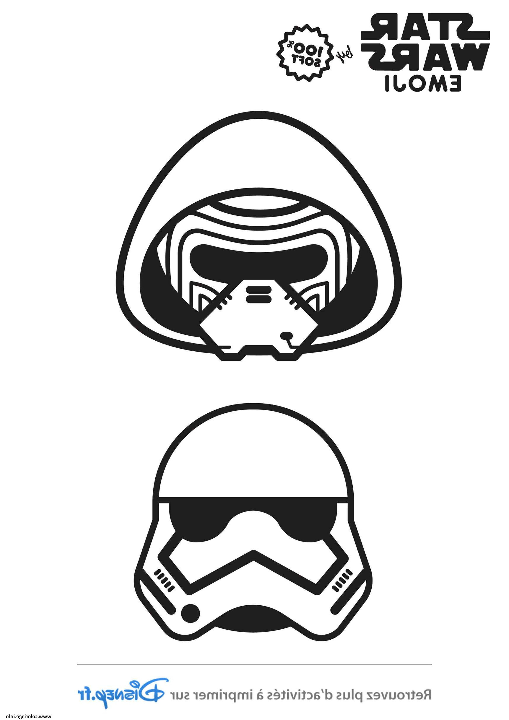 star wars stormtrooper emoji coloriage dessin