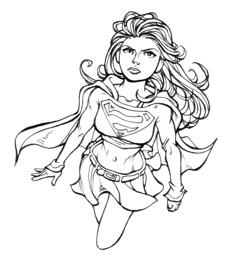 coloriage supergirl